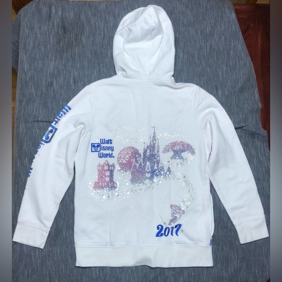 Walt Disney World Disney Parks 2017 Sorcerer Mickey Mouse Zip Up Hoodie Size L - Picture 3 of 16